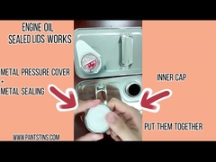 Κενά δοχεία κασσίτερου πετρελαίου μηχανών 4liter 1gallon