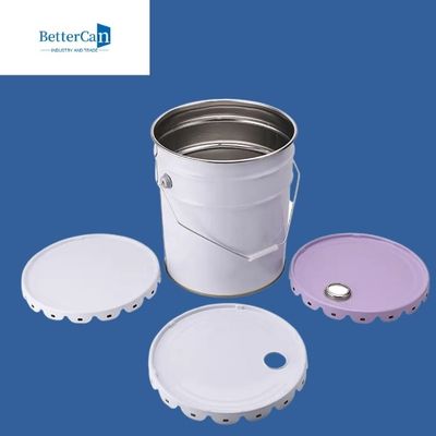 ποιότητας  Resealable Metal Paint Pail Bucket Metal Five Gallon Bucket With Handle Lid εργοστάσιο