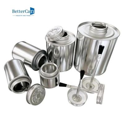 ποιότητας  Cylindrical Industrial Paint Tins Logo Debossed Glue Packaging Empty 250ml Paint Can εργοστάσιο