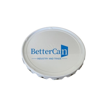 Αγορά White Flower Lug Lid With Cluring 0.35mm OEM Lid For Tin Pail 0.38mm Thickness online manufacture