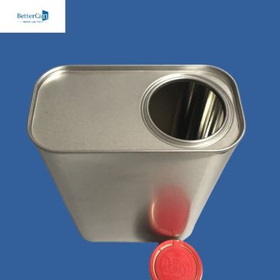 Εξατομικεύσιμα 500ml 1L χρωματίζουν τους κασσίτερους, κενά ορθογώνια δοχεία κασσίτερου