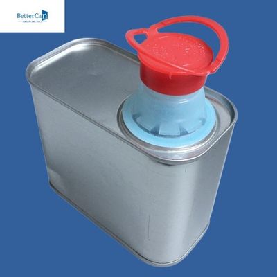 Εξατομικεύσιμα 500ml 1L χρωματίζουν τους κασσίτερους, κενά ορθογώνια δοχεία κασσίτερου