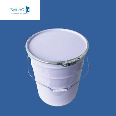 Κενός κάδος 20L χρωμάτων μετάλλων άσπρος κάδος χρωμάτων 5 γαλονιού με το διευθετήσιμο ύψος