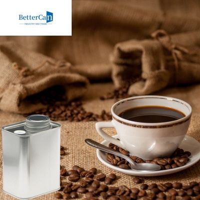 9Oz ανοξείδωτα τετραγωνικά δοχεία κασσίτερου τσαγιού κασσίτερου φασολιών καφέ μετάλλων