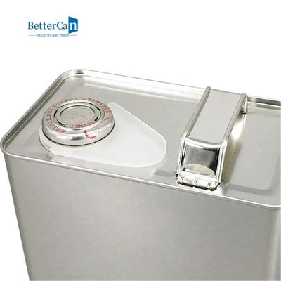 ISO9001 το ορθογώνιο 4l πετρελαίου μηχανών μέταλλο χρωμάτων κασσίτερου μπορεί προσαρμοσμένη εκτύπωση