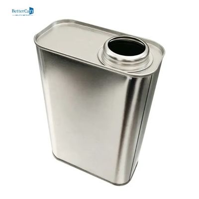 500ml σαφή εμπορευματοκιβώτια κασσίτερου συνήθειας κασσίτερου πετρελαίου μηχανών με την κεφαλή κοχλίου χοανών
