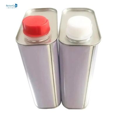 1L επίπεδα εμπορευματοκιβώτια L105*W60*H180 κασσίτερου μετάλλων σφραγίδων τετραγωνικά με το καπάκι βιδών