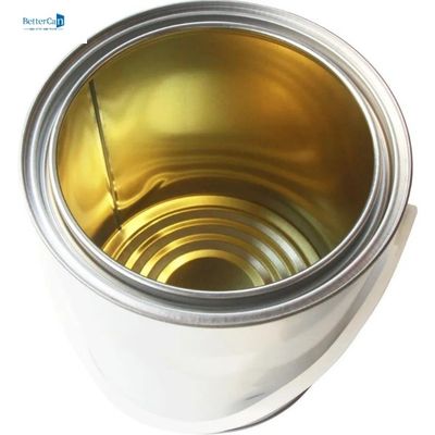 Το στρογγυλό μέταλλο κασσίτερου 5L χρωμάτων αυτοκινήτων μπορεί με το μοχλό να κλειδώσει το καπάκι ISO9001 δαχτυλιδιών