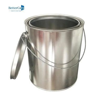 Το στρογγυλό μέταλλο κασσίτερου 5L χρωμάτων αυτοκινήτων μπορεί με το μοχλό να κλειδώσει το καπάκι ISO9001 δαχτυλιδιών