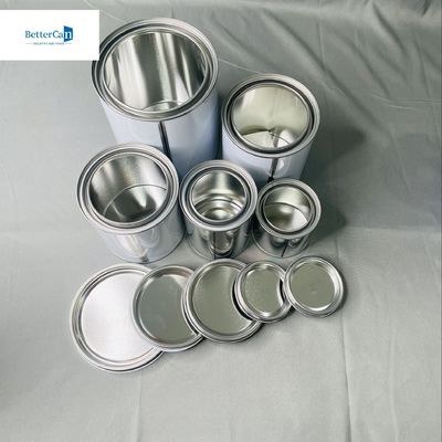 250 ml βαφή κονσέρβες κασσίτερου μικρά στρογγυλά 500 ml κονσέρβες κασσίτερου με καπάκια