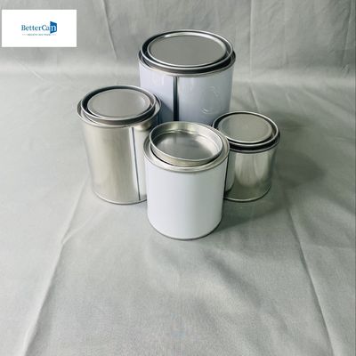 250 ml βαφή κονσέρβες κασσίτερου μικρά στρογγυλά 500 ml κονσέρβες κασσίτερου με καπάκια
